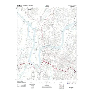 2010 Map of Chattanooga, 2010 Print