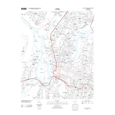 2013 Map of Chattanooga, 2013 Print
