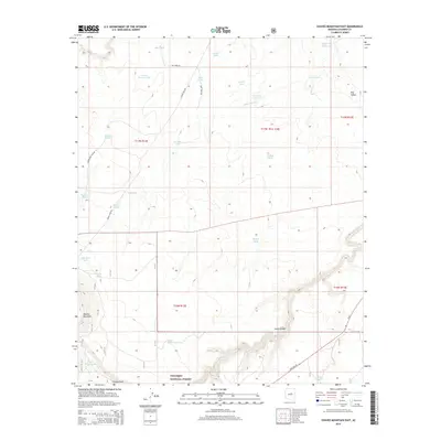2014 Map of Chavez Mountain East, 2014 Print