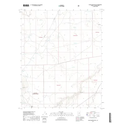2018 Map of Chavez Mountain East, 2018 Print