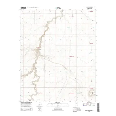 2014 Map of Chavez Mountain NE, 2014 Print
