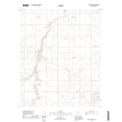 2018 Map of Chavez Mountain NE, 2018 Print