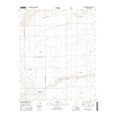 2014 Map of Chavez Mountain NW, 2014 Print