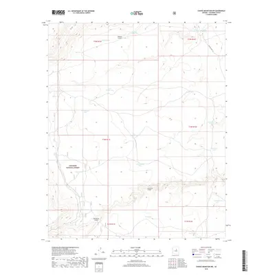2018 Map of Chavez Mountain NW, 2018 Print