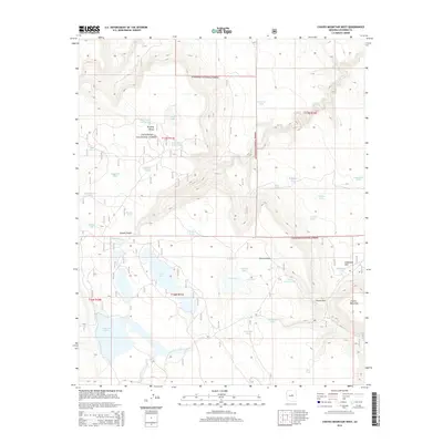 2014 Map of Chavez Mountain West, 2014 Print