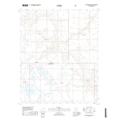 2018 Map of Chavez Mountain West, 2018 Print