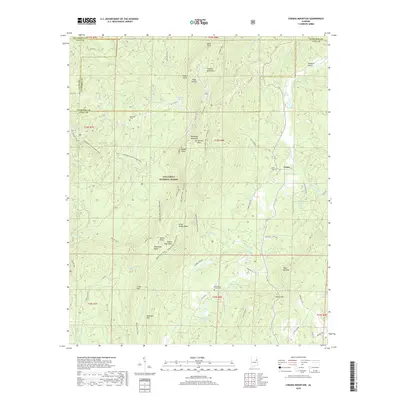 2018 Map of Cheaha Mountain, 2018 Print