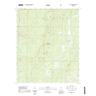 2021 Map of Cheaha Mountain, 2021 Print