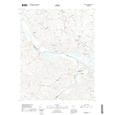 2019 Map of Cheatham Dam, 2019 Print