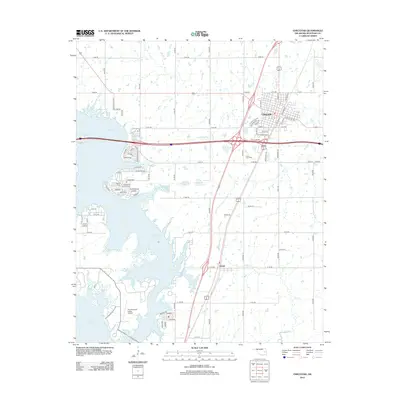 2012 Map of Checotah, 2012 Print