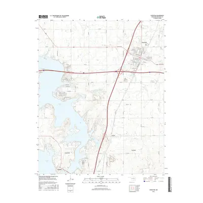 2016 Map of Checotah, 2016 Print