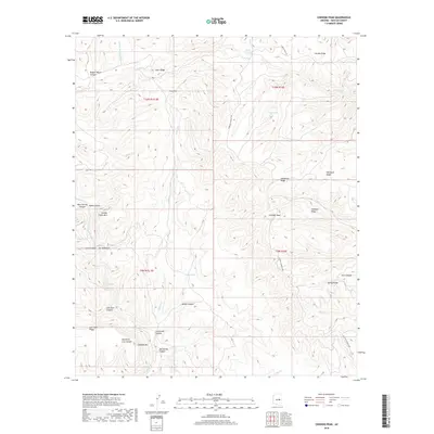 2018 Map of Chediski Peak, 2018 Print