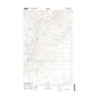2014 Map of Chelan Falls, 2014 Print