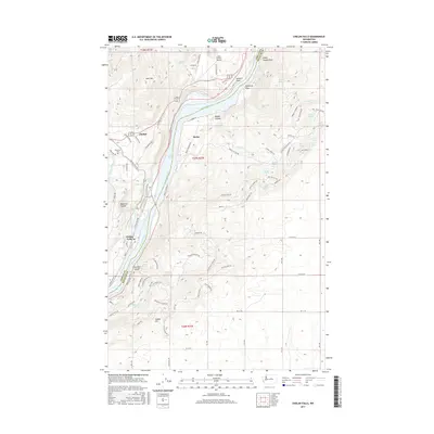 2017 Map of Chelan Falls, 2017 Print