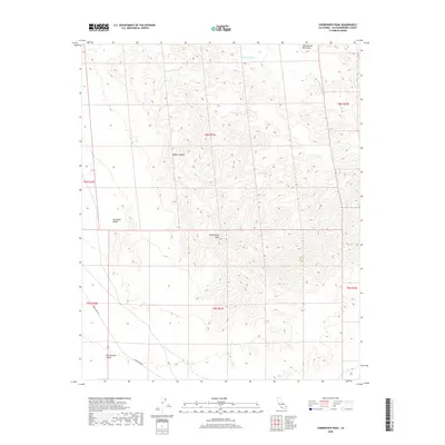 2018 Map of Chemehuevi Peak, 2018 Print