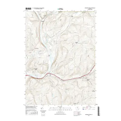 2016 Map of Chenango Forks, 2016 Print
