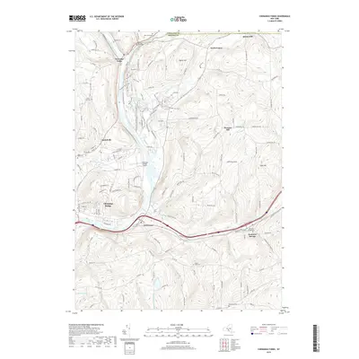 2019 Map of Chenango Forks, 2019 Print