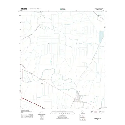 2012 Map of Cheneyville, 2012 Print
