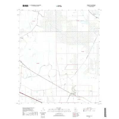 2018 Map of Cheneyville, 2018 Print