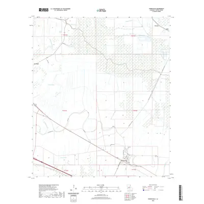 2020 Map of Cheneyville, 2020 Print