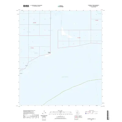 2020 Map of Cheniere au Tigre, 2020 Print