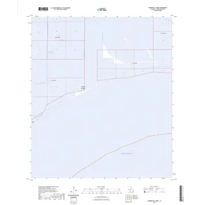2024 Map of Cheniere au Tigre, 2024 Print