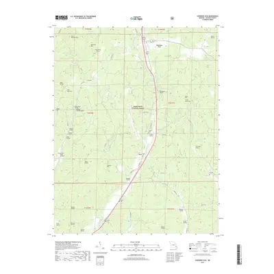 2017 Map of Cherokee Pass, 2017 Print