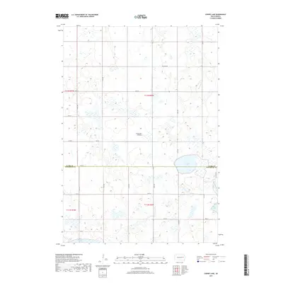 2017 Map of Cherry Lake, 2017 Print