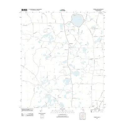 2012 Map of Cherry Lake, 2012 Print