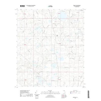 2018 Map of Cherry Lake, 2018 Print