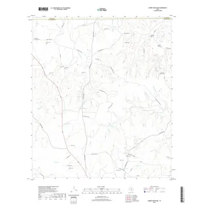 2019 Map of Cherry Mountain, 2019 Print