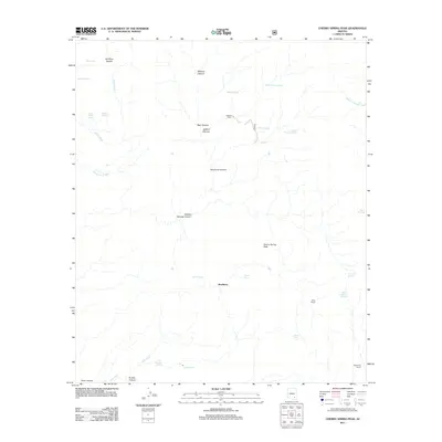 2011 Map of Cherry Spring Peak, 2011 Print