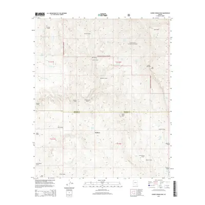 2014 Map of Cherry Spring Peak, 2014 Print