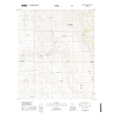 2018 Map of Cherry Spring Peak, 2018 Print