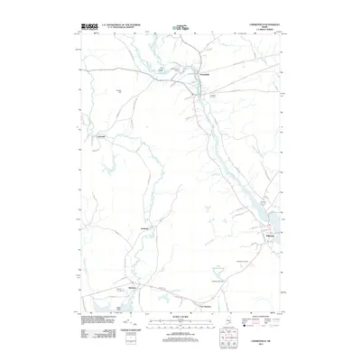 2011 Map of Cherryfield, 2011 Print
