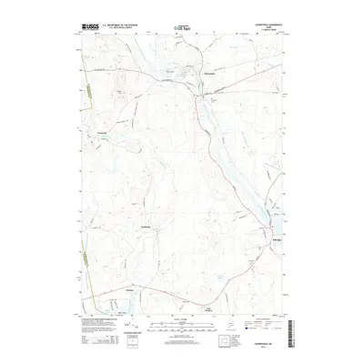2014 Map of Cherryfield, 2014 Print