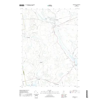 2018 Map of Cherryfield, 2018 Print