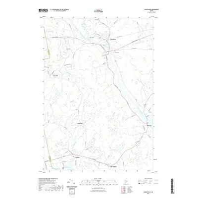 2021 Map of Cherryfield, 2021 Print