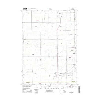 2014 Map of Chesaning West, 2014 Print