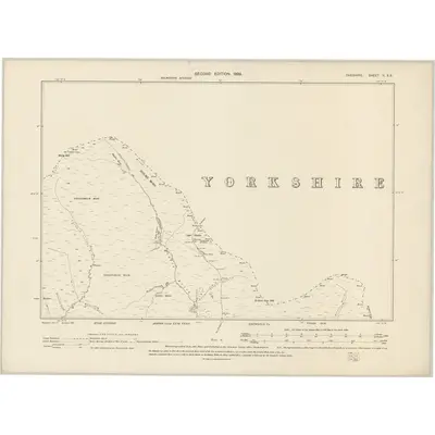 1896 Map of Cheshire II.SE, 1899 Print