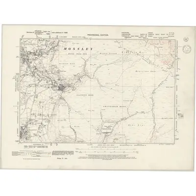 1938 Map of Cheshire III.NE, 1945 Print