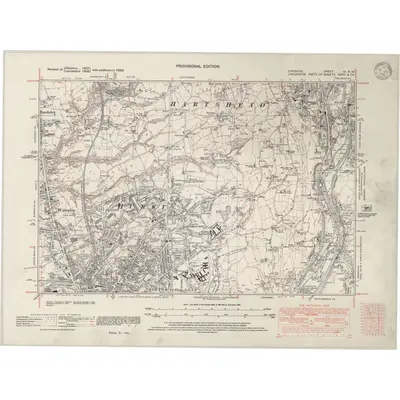 1938 Map of Cheshire III.NW, 1946 Print