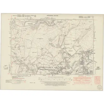 1938 Map of Cheshire III.SE, 1950 Print