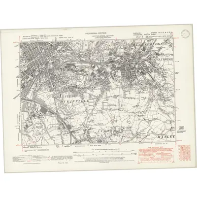 1938 Map of Cheshire IIIA.SE & III.SW, 1947 Print