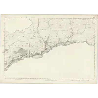 1872 Map of Cheshire IV, 1881 Print