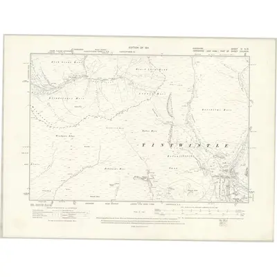 1907 Map of Cheshire IV.NW, 1911 Print