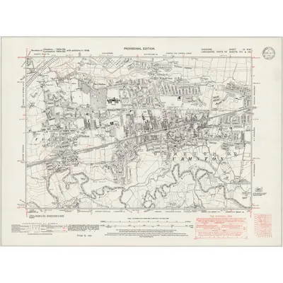 1938 Map of Cheshire IX.NW, 1946 Print