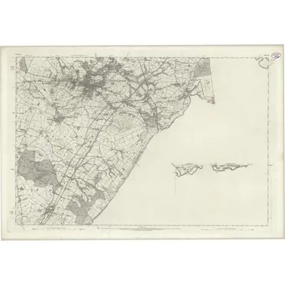1873 Map of Cheshire LI (inset LII), 1882 Print