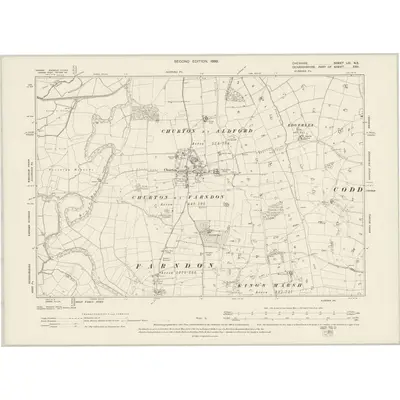 1897 Map of Cheshire LIII.NE, 1899 Print