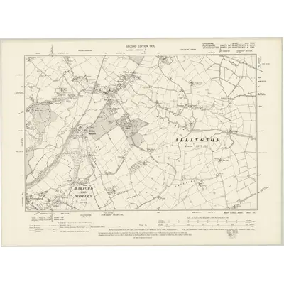 1898 Map of Cheshire LIII.NW, 1900 Print